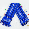 Adult knit scarf featuring our the International Symbol of Acceptance and slogan "Embrace, Educate, Empower."