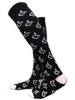 Black knee high socks featuring the International Symbol of Acceptance