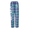 Bejeweled flannel pajama pants that feature our trademarked International Symbol of Acceptance on the front left thigh and our "Love Life" slogan down the right pant leg.