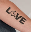 Large LOVE Temporary Tattoos