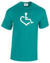 Jade Wheelchair Heart Tee. Tell everyone that you embrace and love life. Spread the conversation of social acceptance of disability with this t-shirt. Our trademarked International Symbol of Acceptance ("wheelchair heart symbol") is proudly displayed on the front.