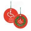 2020 Edition.  The 2020 3E Love Holiday Ornament. This year's collectible holiday ornament features a merry and bright holiday wreath with the 3'Es and of course our wheelchair heart!