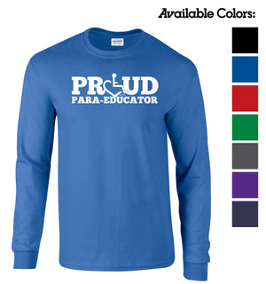 Tell everyone how proud you are to embrace and love life. Spread the conversation of social acceptance of disability with this long sleeve t-shirt. Our trademarked International Symbol of Acceptance ("wheelchair heart symbol") replaces the O in the word PROUD boldly displayed on your chest.