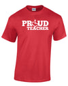 Red t-shirt. Our trademarked International Symbol of Acceptance ("wheelchair heart symbol") replaces the O in the word PROUD boldly displayed on your chest.