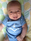Baby blue onesie. ﻿Our Wheelchair Heart Onesie lets our newest 3E Lovers wear their heart on their sleeves!