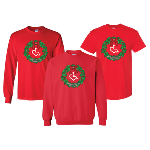 2020's limited edition holiday design features a merry and bright holiday wreath with the 3'Es and of course our wheelchair heart!