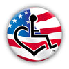 American Flag Button
