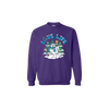 2021's limited edition crewneck sweatshirt holiday design features a jolly snowman sporting a 3E Love knit scarf and holding a warm mug of hot cocoa 