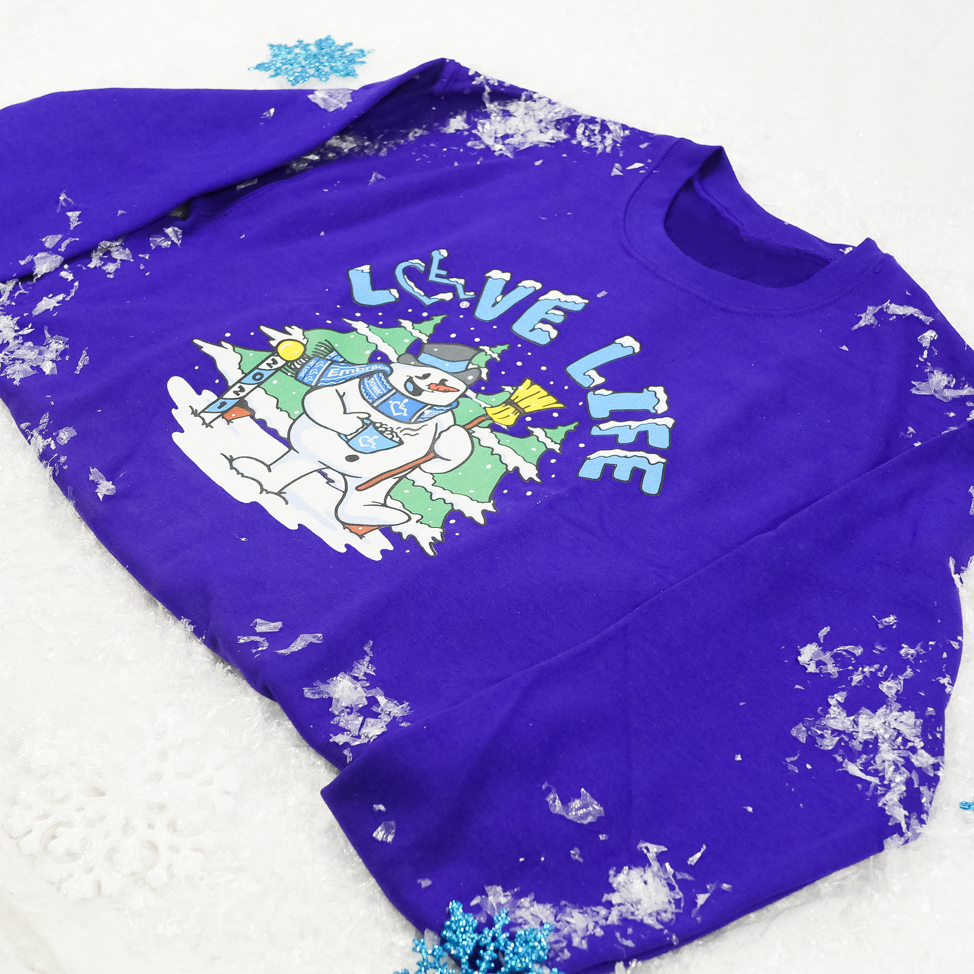 2021's limited edition holiday design crewneck sweatshirt