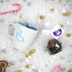 Give the gift of warmth and love this holiday season with our new 2021 Holiday Mug and Hot Chocolate Bomb gift set! Join the snowman on this year's holiday design in a nice warm cup of hot cocoa!