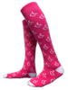 Pink knee high socks featuring the International Symbol of Acceptance