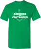Green KINDNESS Tee. Tell everyone that you embrace and love life. Spread the conversation of social acceptance of disability with this t-shirt. Our trademarked International Symbol of Acceptance ("wheelchair heart symbol") sits behind the phrase Kindness is Contagious boldly displayed on your chest.