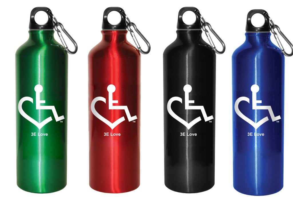28 oz. Aluminum Water Bottle w/ Free Caribiner