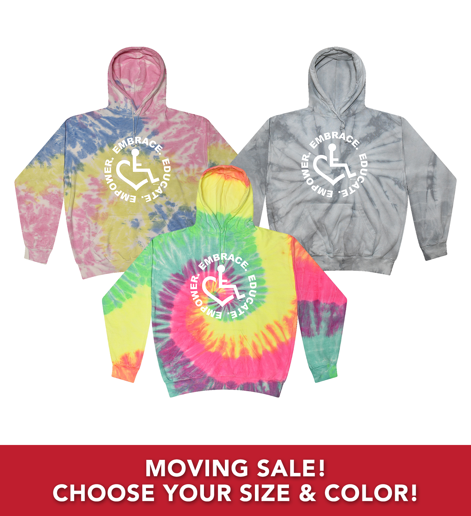 Moving Sale/Tie-Dye Hoodies (Adult)