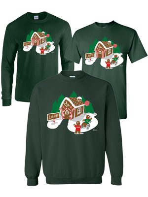 2017's limited edition holiday design features a 3E Love gingerbread house and family!