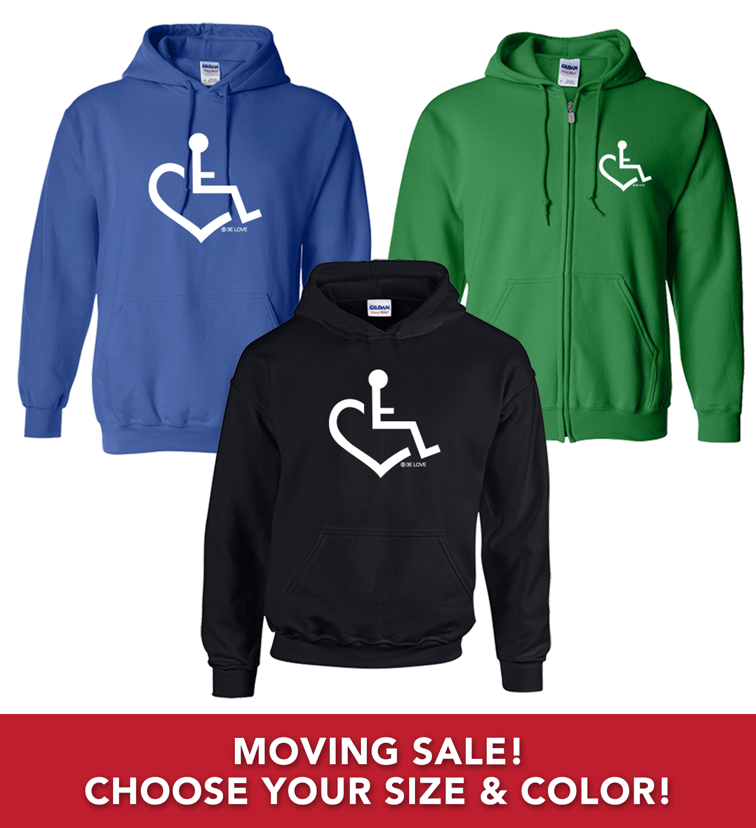 Moving Sale - Original Heart Sweatshirts (Adult)