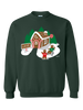 2017's limited edition holiday crewneck features a 3E Love gingerbread house and family!