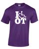 Purple tee. Our trademarked International Symbol of Acceptance ("wheelchair heart symbol") is featured proudly on your item
