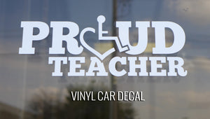 Vinyl Car Decal. Wear your heart on your vehicle by proudly displaying the International Symbol of Acceptance ("wheelchair heart symbol") with this white vinyl. Make a statement when you drive!