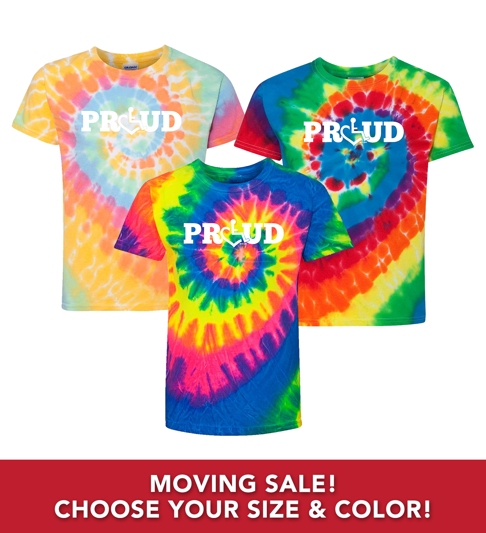 Moving Sale/Tie-Dye T-Shirts (Youth Proud Series)
