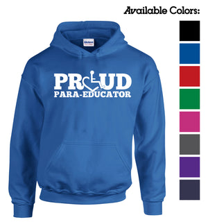 Tell everyone how proud you are to embrace and love life. Spread the conversation of social acceptance of disability with this hooded pullover. Our trademarked International Symbol of Acceptance ("wheelchair heart symbol") replaces the O in the word PROUD boldly displayed on your chest.