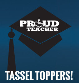 Decorate your graduation cap when you become a teacher! This ready to ship tassel topper is black with white lettering to match most graduation caps.