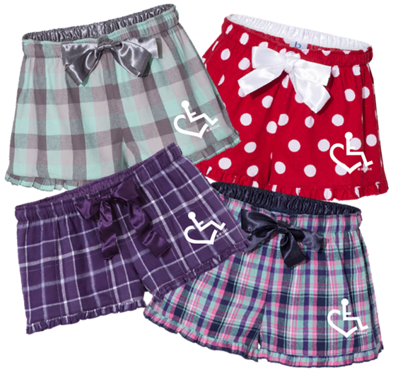 New! Ladies Flannel Pajama Shorts