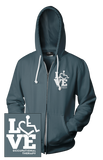 LOVE Occupational Therapy Hooded Zip-Up