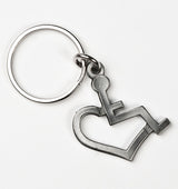 Wheelchair Heart Keychain