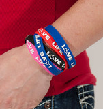 Love Life Silicone Awareness Bracelets