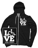 LOVE Music Therapy Hooded Zip-Up